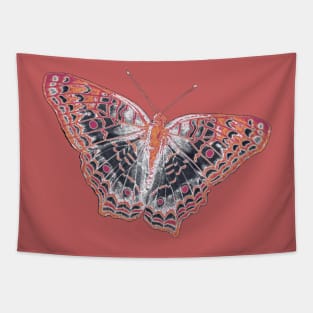Orange Butterfly Solo Tapestry