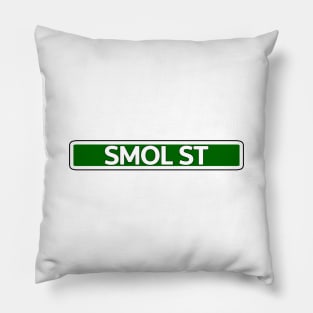 Smol St Street Sign Pillow