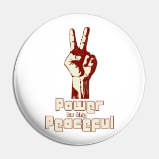 Power to the Peaceful Pin