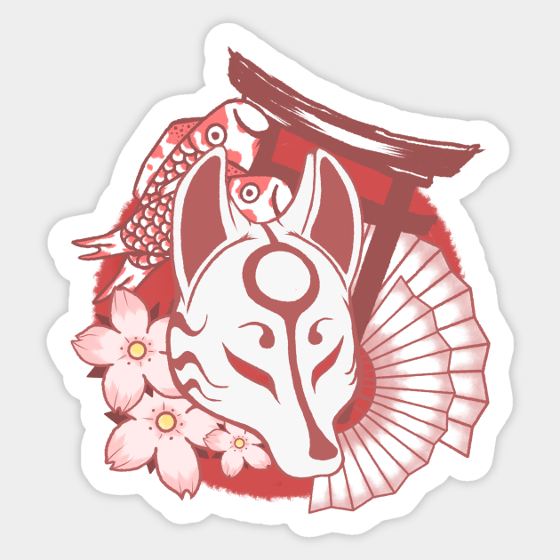 Kitsune Sticker