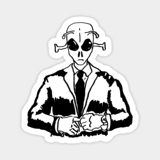 Alien in a suit Magnet