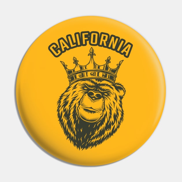 California Bear Pin by GLStyleDesigns