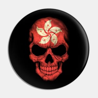 Hong Kong Flag Skull Pin