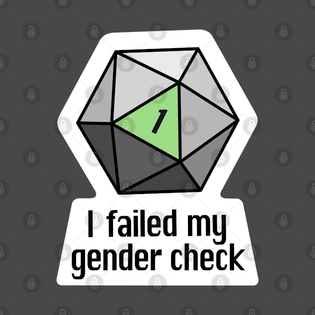 NEW! I failed my gender check (Agender) by OctopodArts