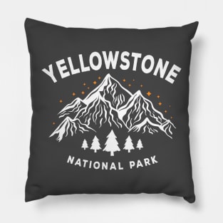 yellowstone national park mountains Pillow