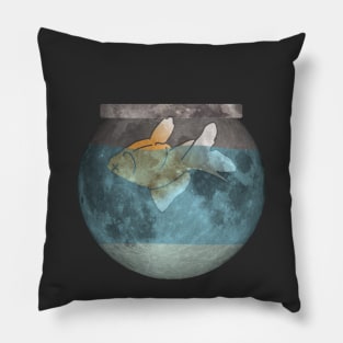 Gold on the Moon Pillow