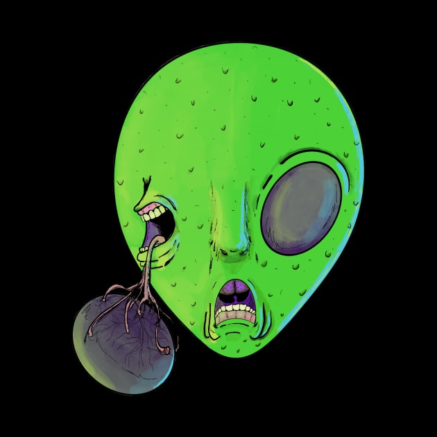 Trippy Alien Eye by Stick em Up