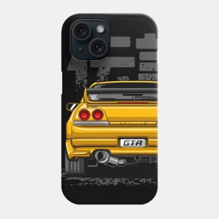 Monster Skyline GTR R33 (Royal Gold) Phone Case