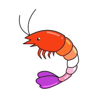 Pride Shrimp Lesbian T-Shirt