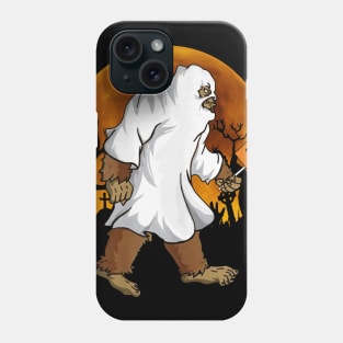 Bigfoot Boo Wearing Ghost Halloween Custome Phone Case