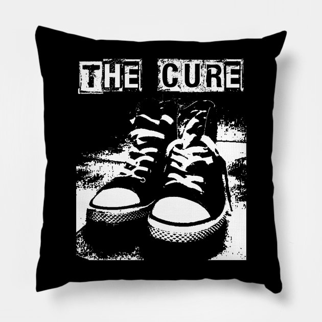 the cur sneakers Pillow by sneaky geek studio