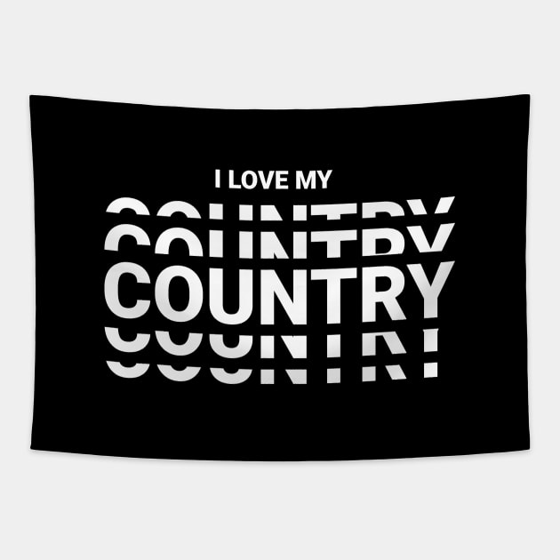 i love my country Tapestry by emofix