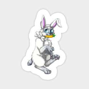 Bobtail BunnyCat: Blue Lynx Point (White) Magnet