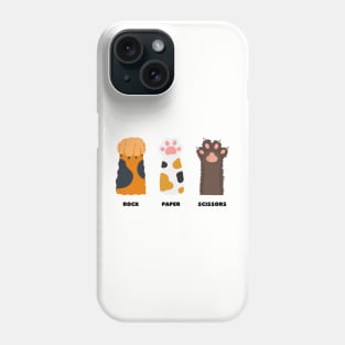 Rock paper scissors cats Phone Case