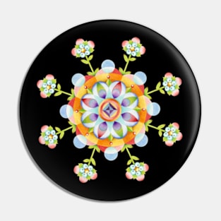 Big Top Rainbow Mandala Pin