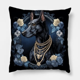 Pearly Doberman Pillow