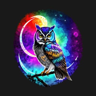 Mystical Moonlight Owl T-Shirt