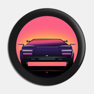 Retro Sunset Pin