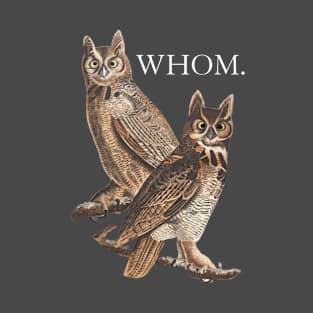 Owls Whom Vintage T-Shirt