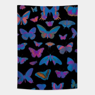 Psychedelic Butterflies Tie Dye Tapestry