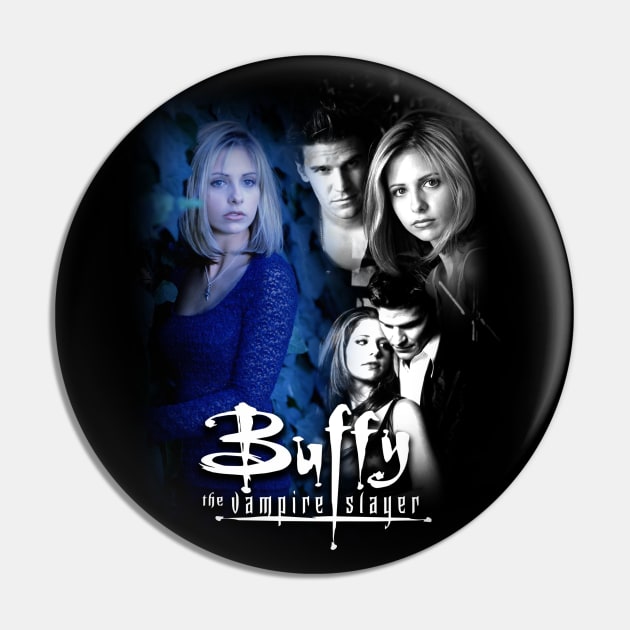 Buffy & Angel Forever Pin by SevenTwentyThree