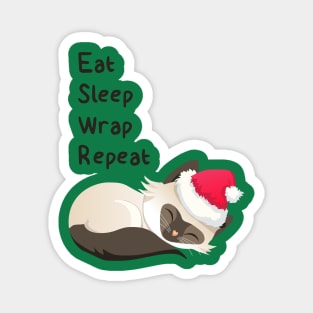 Christmas Kitty Goal Dark Magnet