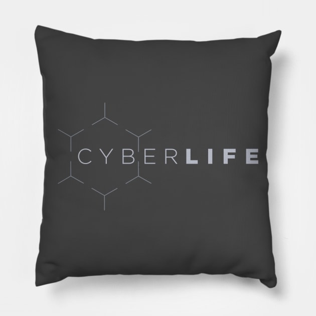 Cyberlife logo (No Background) Pillow by bansheeinspace