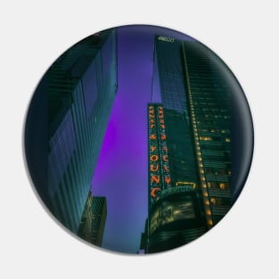 Purple Sky, Manhattan, New York City Pin