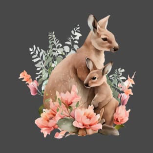 Kangaroo with baby T-Shirt