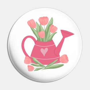 Tulips in a watering can Pin