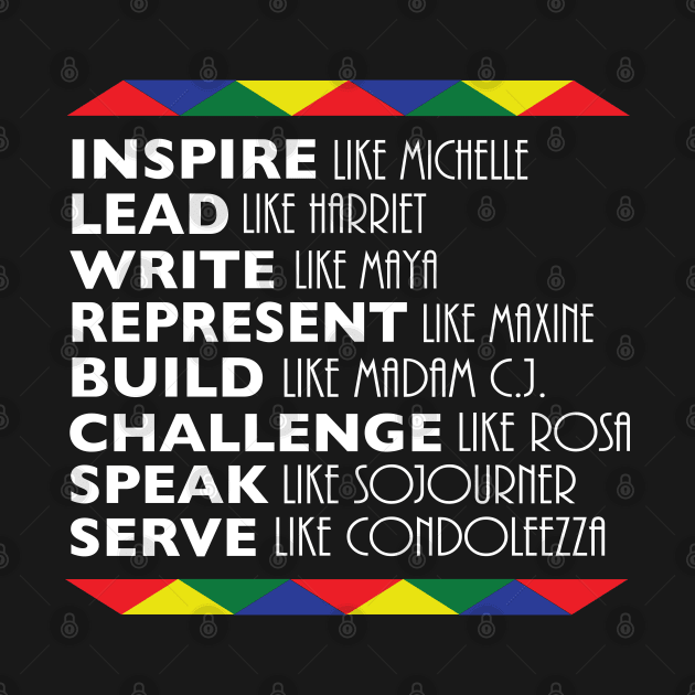 Black History Month Inspire Like Michelle Obama by blackartmattersshop