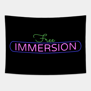 T-shirt for freedivers: Free immersion Tapestry