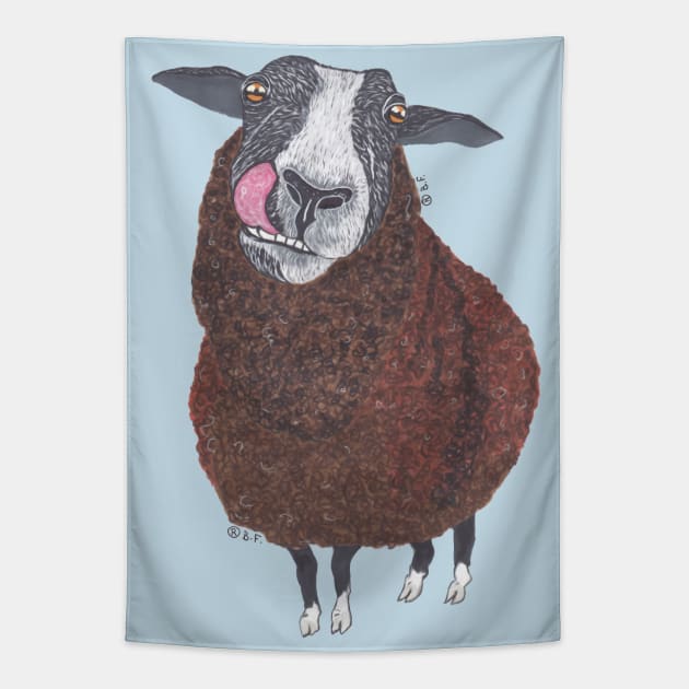 ZWARTBLES SHEEP Tapestry by BeritValk