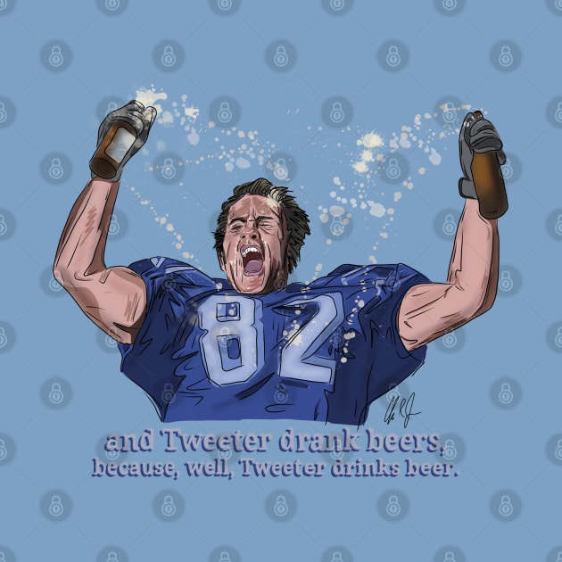 Varsity Blues: Tweeter Drank Beers by 51Deesigns