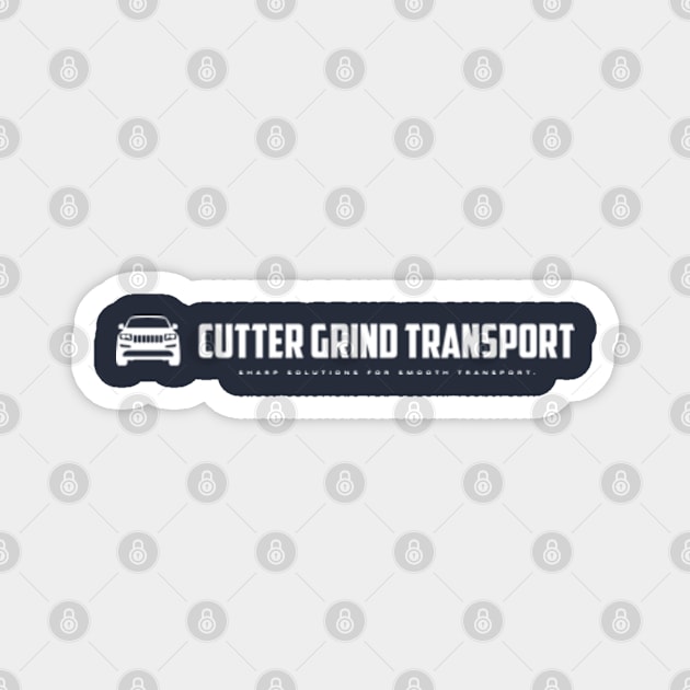 Cutter Grind Transport white Magnet by Cutter Grind Transport