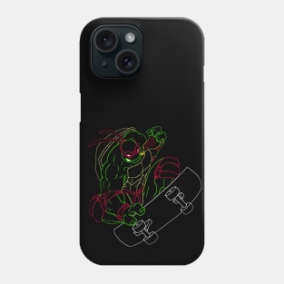 Neon 90's Ninja Turtles - Raph Phone Case