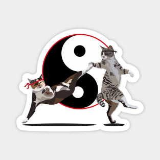 Cat Fight Magnet