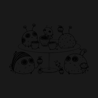 Colour Me In- round bug tea party T-Shirt