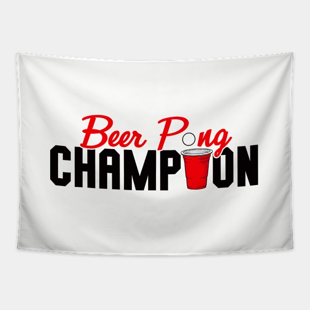 Beer Pong Champion Tapestry by Woah_Jonny