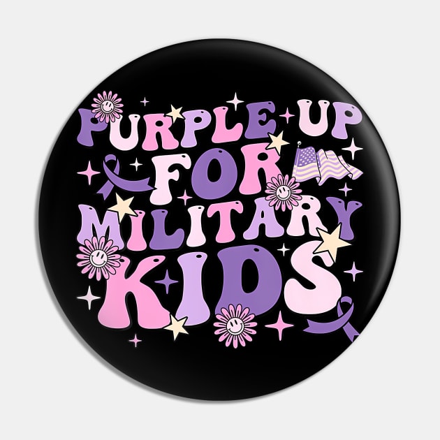 Purple Up For Military Kids Cute Groovy Military Child Month Pin by Send Things Love