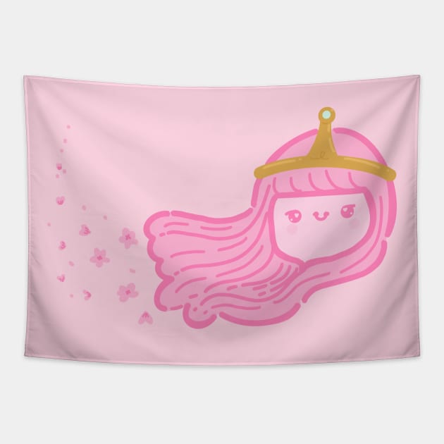 Princess Bubblegum Blossom Tapestry by Fluffymafi