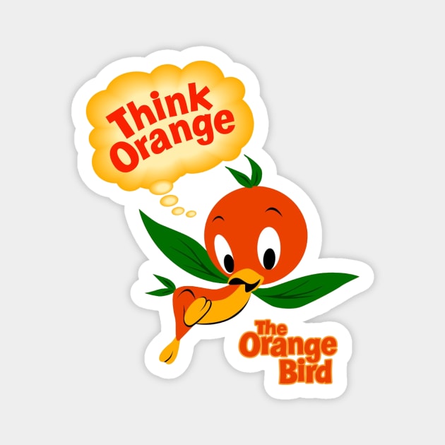 Orange Bird Magnet by Mouse Magic with John and Joie