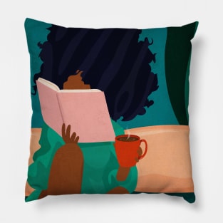 Books and Coffee Pillow