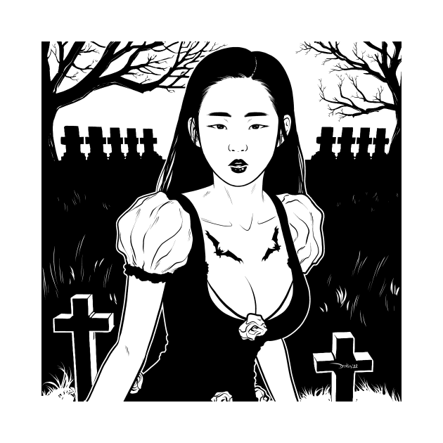 Graveyard Girl by Derlis Santacruz - Designs