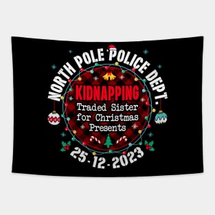 North Pole Police Dept Traded Sister for Christmas Tapestry