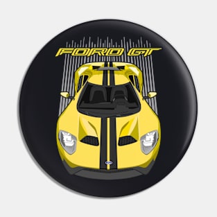 Ford GT-yellow and black Pin