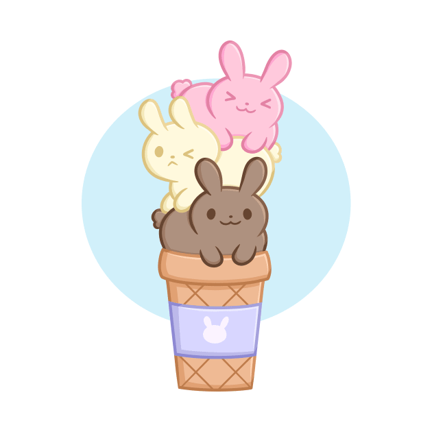 Bunny ice cream by KammyBale