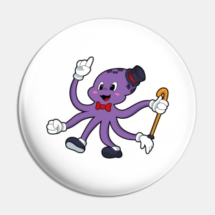 Octopus as Magician with Hat Pin