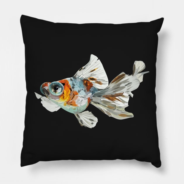 telescope fish Pillow by obscurite