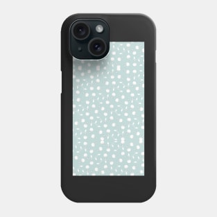 Delicatulip | Floral Pattern | Light Blue and White Phone Case